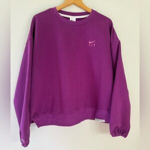Nike Purple Dri-fit Sweatshirt - We Fly To Defy